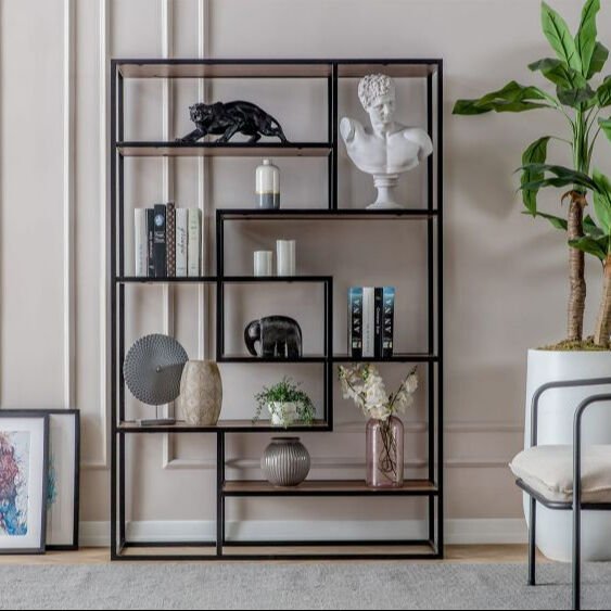 Ekvator Kitaplık Siyah-ceviz