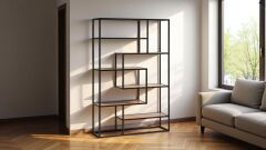 Ekvator Kitaplık Siyah-ceviz