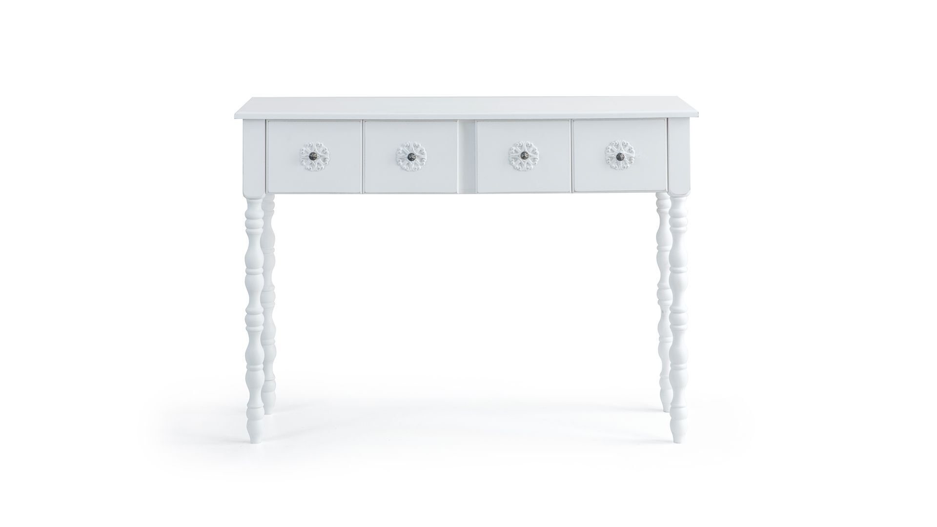 Lake Beyaz 4 Çekmeceli Dresuar